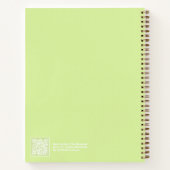 Cahier de message Aura Vert Citron (Dos)