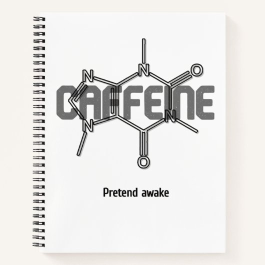Cahier de molécule de caféine (Devant)