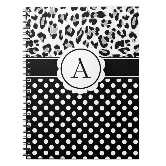 Cahier de monogramme avec des points et des impres (Devant)