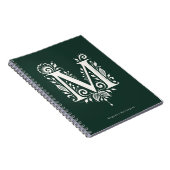 Cahier de monogramme botanique en linogravure à la (Côté Droit)
