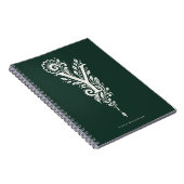 Cahier de monogramme botanique en linogravure à la (Côté Droit)