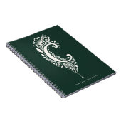 Cahier de monogramme botanique en linogravure à la (Côté Droit)
