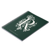 Cahier de monogramme botanique en linogravure Lett (Côté gauche)