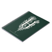 Cahier de monogramme botanique en linogravure Lett (Côté gauche)