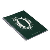 Cahier de monogramme botanique en linogravure Lett (Côté Droit)