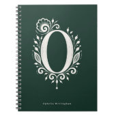 Cahier de monogramme botanique en linogravure Lett (Devant)