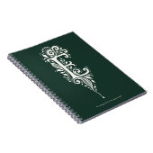 Cahier de monogramme botanique en linogravure Lett (Côté Droit)