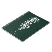 Cahier de monogramme botanique en linogravure Lett (Côté gauche)