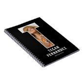 Cahier de monogramme de photo personnalisé (Côté Droit)