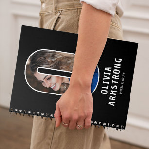 Cahier de monogramme de photo personnalisé
