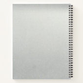 Cahier de monogramme flocons de neige de Noël (Dos)