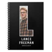 Cahier de monogramme photo initial « L » moderne (Devant)