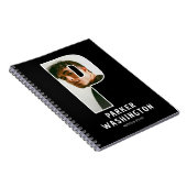 Cahier de monogramme photo initial "P" moderne (Côté Droit)