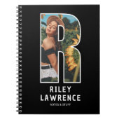 Cahier de monogramme photo initial "R" moderne (Devant)
