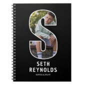Cahier de monogramme photo initial « S » moderne (Devant)