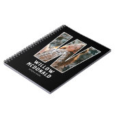 Cahier de monogramme photo initial « W » moderne (Côté gauche)