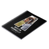 Cahier de monogramme photo initiale "A" moderne (Côté gauche)