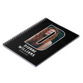 Cahier de monogramme photo initiale « D » moderne (Côté gauche)
