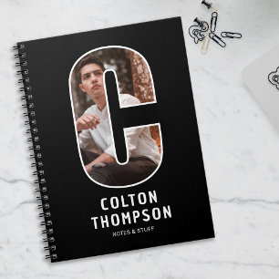 Cahier de monogramme photo personnalisé