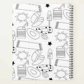 Cahier de motifs de thème de plage d'été (Dos)