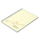 Cahier de musique pour professeur de trombone (Côté gauche)