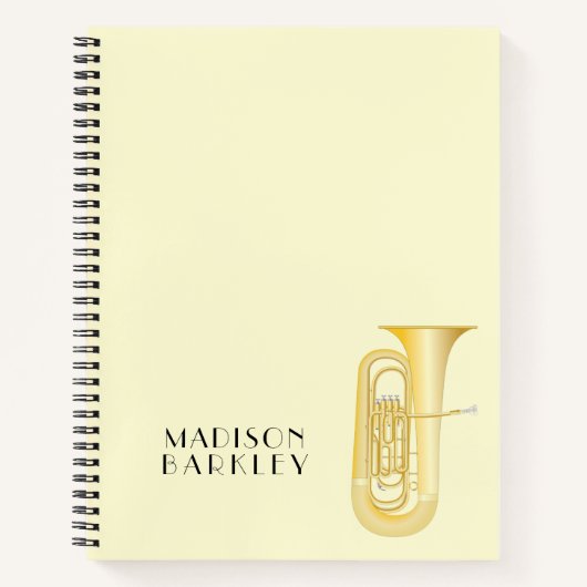 Cahier de musique pour tuba professeur de groupe (Devant)