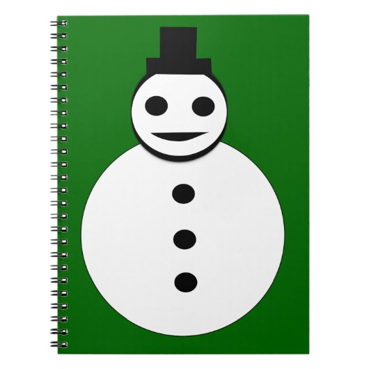 Cahier de Noël Bonhomme de neige souriant (Devant)