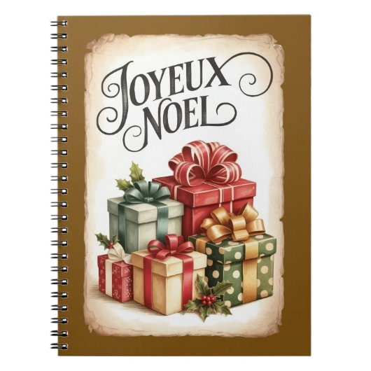 Cahier de Noël Joyeux Noël Cadeau (Devant)