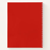 Cahier de Noël relié Santa Claus (Dos)