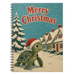 Cahier de Noël Tortue de Mer Rue enneigée Animaux