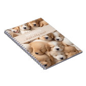 Cahier de nom d'amoureux de chiens chiots mignons (Côté Droit)