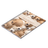 Cahier de nom d'amoureux de chiens chiots mignons (Côté gauche)