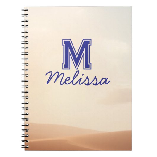 Cahier de nom de script élégant (Devant)