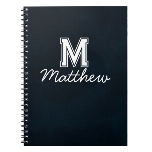 Cahier de nom de script élégant (Devant)