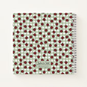 Cahier de nom Ladybug Gingham Vert (Dos)