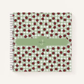 Cahier de nom Ladybug Gingham Vert (Devant)