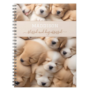 Cahier de nom pour amateur de chiots mignons
