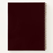 Cahier de notes à croquis monogrammé classique Cad (Dos)