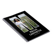Cahier de notes à monogramme photo initial « M » m (Côté Droit)