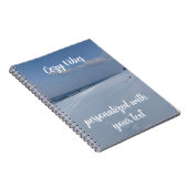 Cahier de notes à monogramme Plage d'hiver Ambianc (Côté Droit)