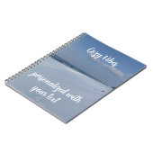 Cahier de notes à monogramme Plage d'hiver Ambianc (Côté gauche)