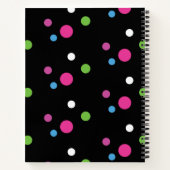 Cahier de notes à points lumineux colorés (Dos)