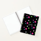 Cahier de notes à points lumineux colorés (Intérieur)