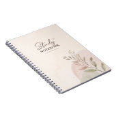 Cahier de notes à reliure spirale | Étudiant Paste (Côté Droit)
