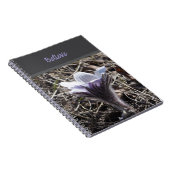 Cahier de notes à spirale Fleur de Prairie Violett (Côté Droit)