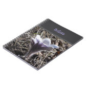 Cahier de notes à spirale Fleur de Prairie Violett (Côté gauche)