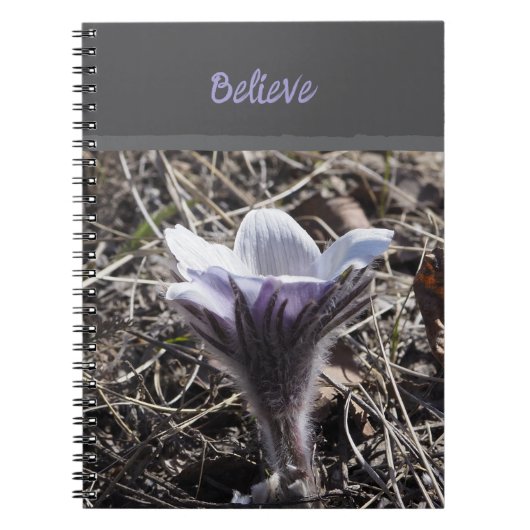 Cahier de notes à spirale Fleur de Prairie Violett (Devant)