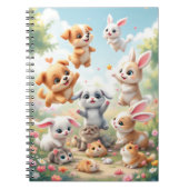 Cahier de notes Adorable Animaux Compagnons (Devant)
