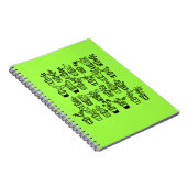 Cahier de notes avec de mignonnes plantes vertes e (Côté Droit)