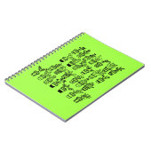 Cahier de notes avec de mignonnes plantes vertes e (Côté gauche)